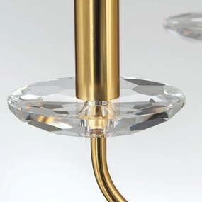 Candelabru stil clasic cu cristal K9 ARIANE 6L auriu