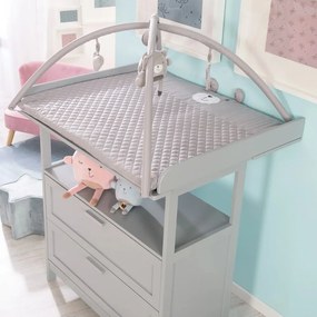 Covoraș de joacă pentru copii gri deschis Roba style – Roba