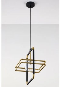 Lustră pe cablu Jupiter 2028 FIORI 1xG9/10W/230V negru/auriu/transparent