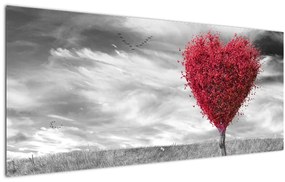 Tablou -Inima din coroanele copacilor (120x50 cm)