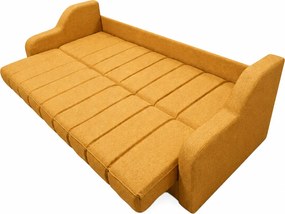 Canapea ALEX extensibila, 3 locuri, cu lada de depozitare, stofa bej, 220x90x90 Bej