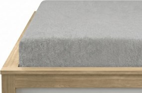 Cearsaf Frotir EXCLUSIVE 90x200 cm gri deschis