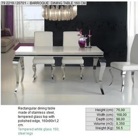 Masa moderna,dim.168x98cm, -Dinning table- Barroque 792219/20701