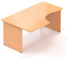 Masa ergonomica Visio 160 x 100 cm, stanga, fag