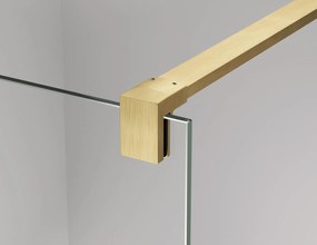 Paravan dus sticla walk-in 100x200 cm auriu periat Sanswiss Easy STR4P 1000x2000 mm