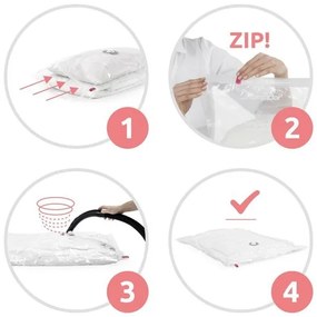 Saci de depozitare in vid 70 l + 120 l, transparenti
