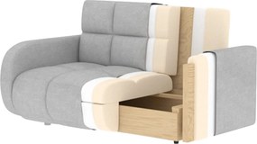 Canapea lemn masiv Deverio 3-seater - Poco 10