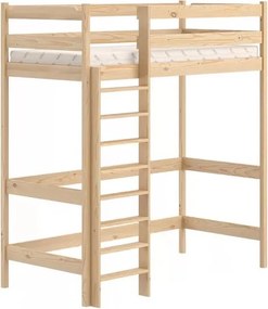 Pat pentru copii tip antresolă Samio 80x180 - pin