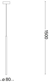 Lustră LED pe cablu Ideal Lux FILO LED/3,5W/230V alamă