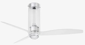 Lustra cu Ventilator si telecomanda TUBE FAN M LED transparent