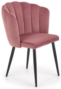 Scaun de bucaterie Bernita, roz/negru