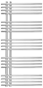 Radiator portprosop INOX 368W/230V 109x53 cm oțel inoxidabil/crom lucios
