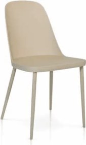 Set 4 scaune GOCCIA -HORECA-POLIPROPILENA - BEJ TAUPE