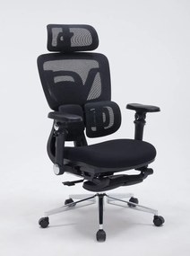 RESIGILAT- AERONIX SG630 FOAM SEAT Black – Scaun ergonomic premium FOAM SEAT, Cotiere 7D, Suport Lombar Dublu, Șezut Translație, Mecanism multifunctional inclinare/blocare, Suport pentru picioare