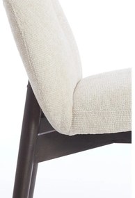 Set de scaune de sufragerie crem 2 buc. tapițat Sinosa – Light &amp; Living