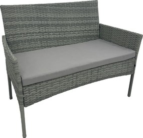 Set 4 piese din ratan,pentru grădină, gri, RATANA 2 NEW