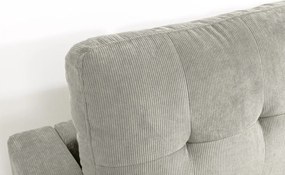 Coltar modern, Catifea raiata greige STOCKHOLM 220cm