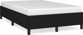 vidaXL Cadru de pat fără saltea Negru 120x190 cm țesătură