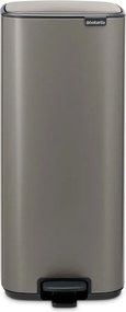 Coș de gunoi gri cu pedală din oțel 30 l Bo – Brabantia