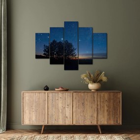 Tablou cu copaci noapte (150x105 cm)