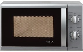 Cuptor cu microunde Tesla MW2030MS, 700W, 20 L, Dezghetare, Incalzire, Timer, Argintiu