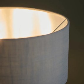 Lampă de masă Endon 99149 HIGHCLERE 3xE14/18W/230V gri/crom lucios