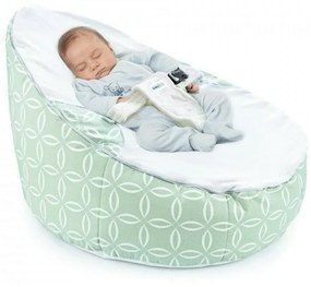 Fotoliu, BabyJem, Baby Bean Bed, Ergonomic, Pentru bebelusi, Cu ham de siguranta, 0 luni+, Galben