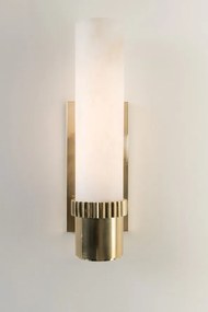 Aplica de perete LUX din alabaster ARGON alama antichizata