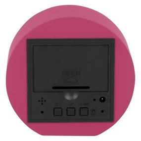 Karlsson 5981BP ceas LED de design cu alarmă, roz,diametru 9 cm