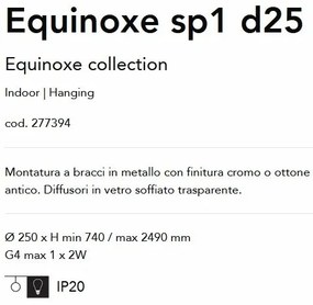 Pendul design modern Equinoxe sp1 d25 alama