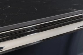 Consola MODERN BAROCK 140cm crom/ negru A-44367 VC