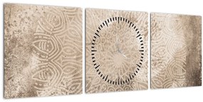 Tablou - Mandala (cu ceas) (90x30 cm)