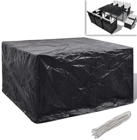 vidaXL Husă mobilier grădină, 8 ocheți, 172x113x73 cm