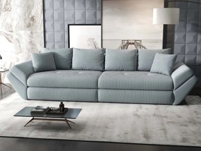 Canapea extensibilă dumonde cu ladă de depozitare si sezut confortabil din spuma high-density, Loana Zoom Gri 300x100 cm