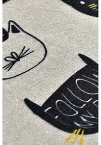 Covoraș de baie negru-bej 40x60 cm Cutie – Foutastic