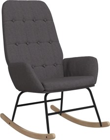 vidaXL Scaun balansoar, gri închis, material textil