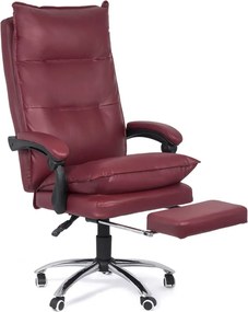 Scaun directorial cu suport de picioare si recliner OFF 419 visiniu