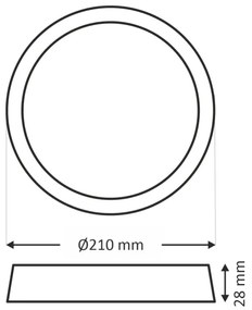 LED Plafonieră LED/18W/230V 4200K