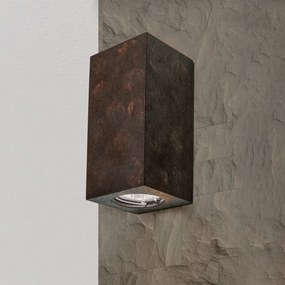 Aplica LED de perete design ambiental Cube 2 antique rustic