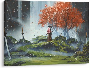 Tablou - Ilustrație a Grădinii de săbii (70x50 cm)
