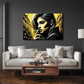 Tablou portret urban de femeie