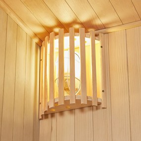 Tradičná saunová kabína / fínska sauna Tampere 150 x 110 cm 4,5 kW