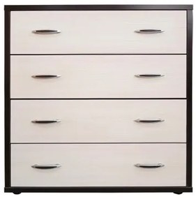 Comoda Torino cu sertare Wenge / Brad, 85 x 89 x 42 cm