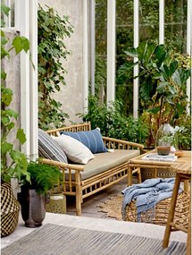 Canapea de grădină bej natural din bambus Sole – Bloomingville