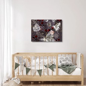 Tablou pe sticlă - Fluture (70x50 cm)