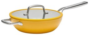 Tigaie tip wok cu capac/cu suprafață ceramică ø 28 cm Meda 3.0 – FABINI