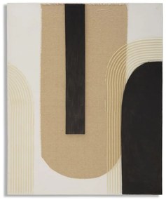 Tablou decorativ multicolor din lemn de Pin si panza, 80x2,8x100 cm, Lofty-B Mauro Ferretti