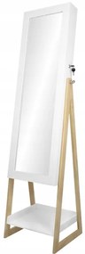 Oglinda cu cutie de bijuterii 151cm White Pure