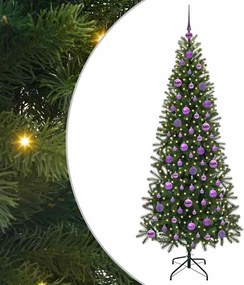 vidaXL Brad de Crăciun artificial cu 300 LED Verde 180 cm PE și PVC