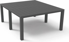 Masă dublă de grădină Julie din plastic, grafit